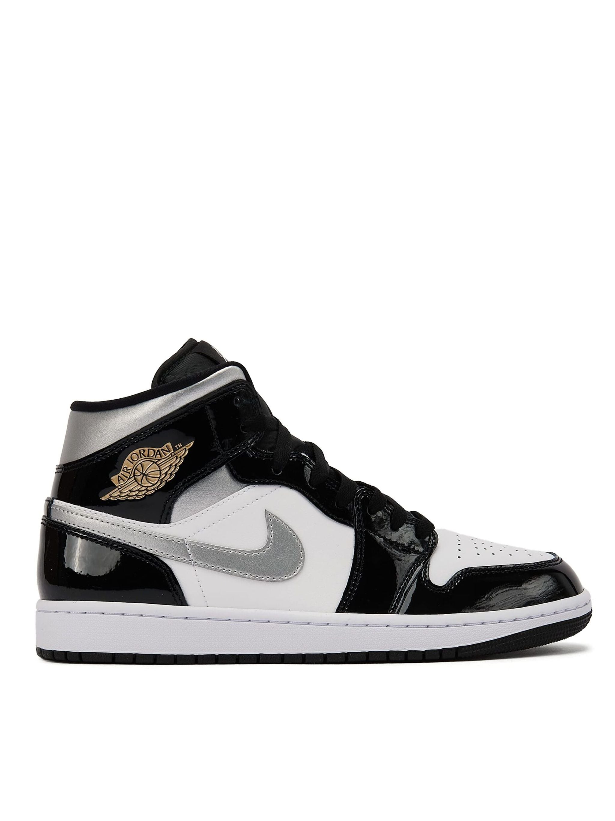 Tenis Retro Brillante TENIS AIR JORDAN MID SILVER PATENT