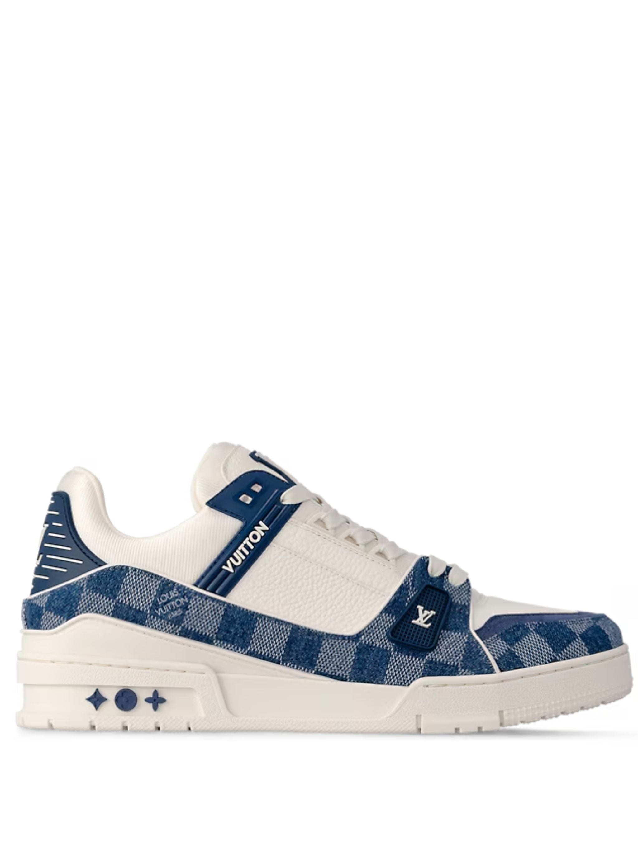 TENIS LOUIS VUITTON TRAINER CUADROS AZUL LVBLU00786 – 92Kicks