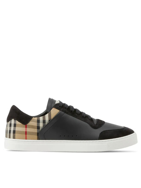 TENIS BURBERRY VINTAGE CHECK BLACK BRYBLK01343 25 NEGRO