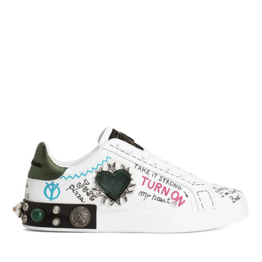 TENIS DOLCE & GABBANA PORTOFINO GRAFFITI DGBWHT01481