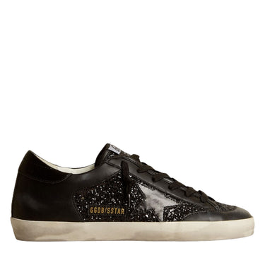 TENIS GOLDEN GOOSE SUPER STAR GLITTER BLACK GGDBBLK01341