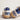 TENIS GOLDEN GOOSE BALL STAR BLUE METALLIC GGDBBLU01349