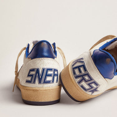 TENIS GOLDEN GOOSE BALL STAR BLUE METALLIC GGDBBLU01349