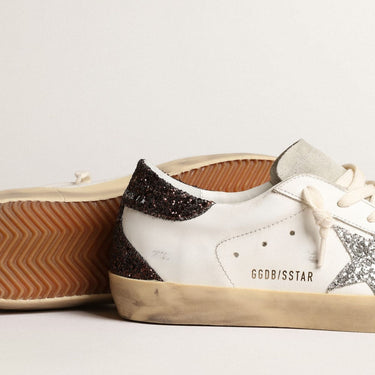 TENIS GOLDEN GOOSE SUPER STAR GLITTER GGDBWHT01337