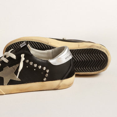 TENIS GOLDEN GOOSE SUPER STAR BLACK SILVER GGDBBLK01340