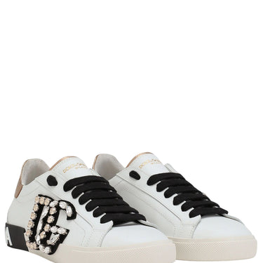 TENIS DOLCE & GABBANA PORTOFINO LOGO PIEDRA DGBWHT00648