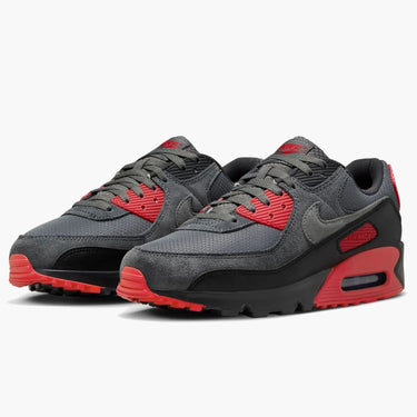 TENIS AIR MAX 90 SMOKE GREY AND FIRE RED NKRED01096