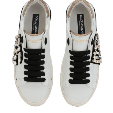 TENIS DOLCE & GABBANA PORTOFINO LOGO PIEDRA DGBWHT00648