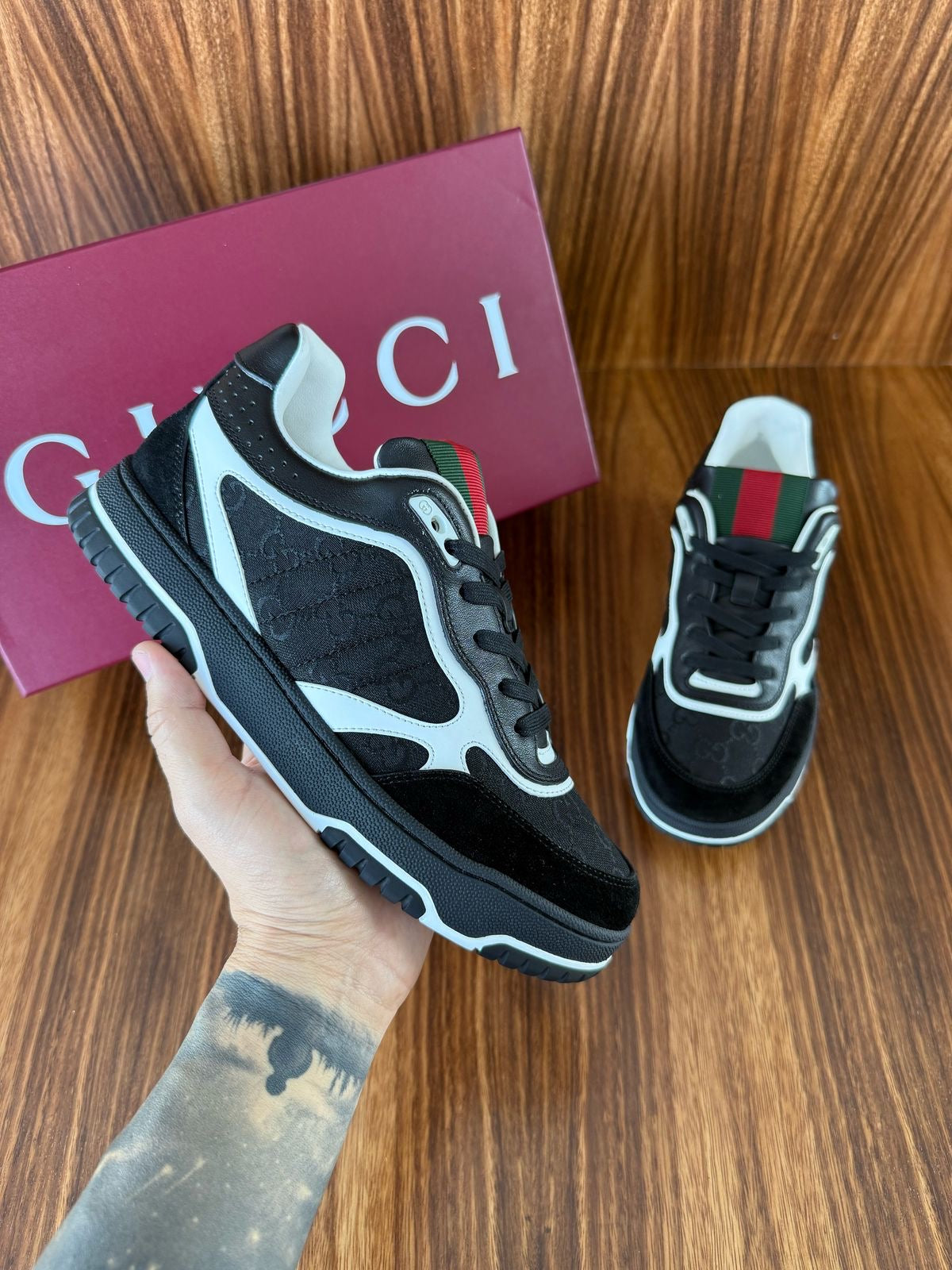 TENIS GUCCI RE-WEB BLACK GGBLK00813 – 92Kicks - Main Image