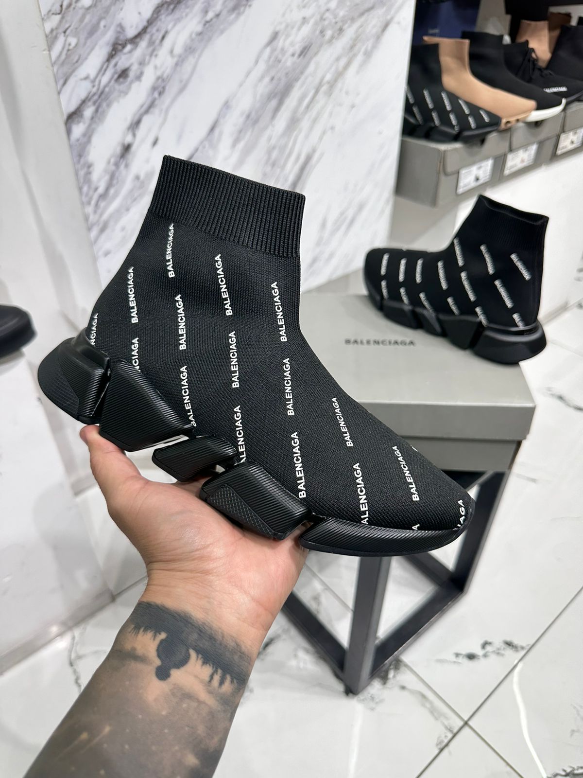 Tenis Balenciaga Mujer Negros Balenciaga Tenis Speed Negro FARFETCH CO